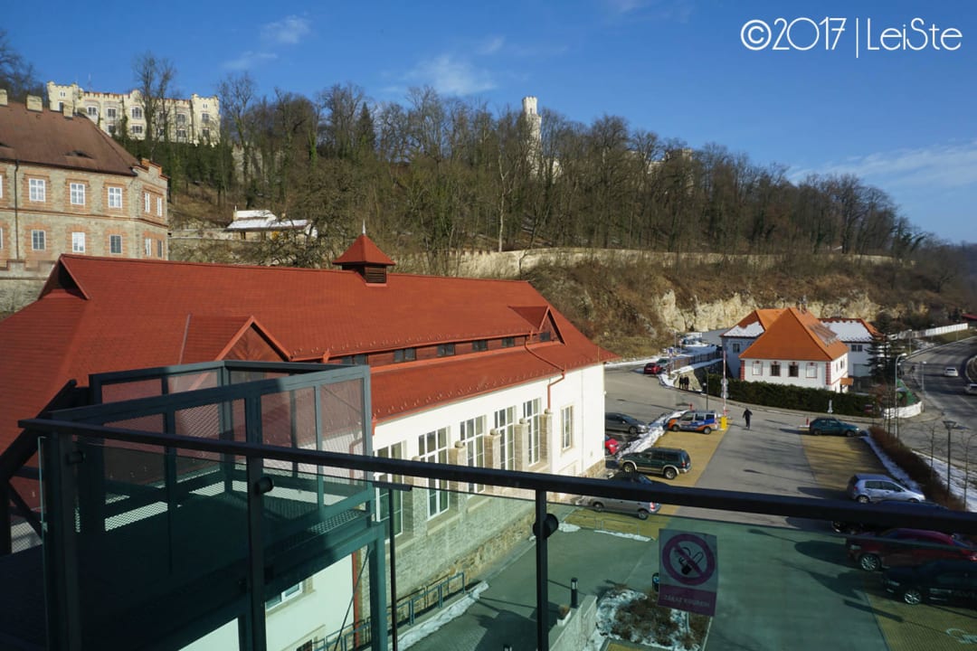 In Richtung Schloss aus dem Flur der 2ten Etage Wellness Hotel Diamant