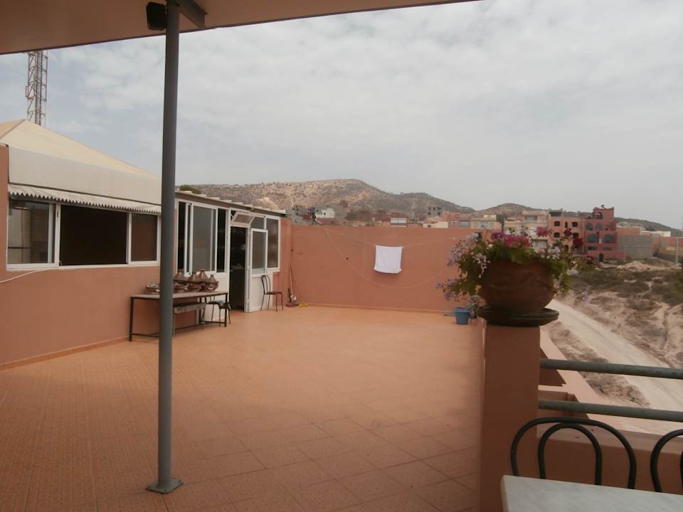 Terrasse d l'hôtel Atlantica Ifri Surf Accommodation