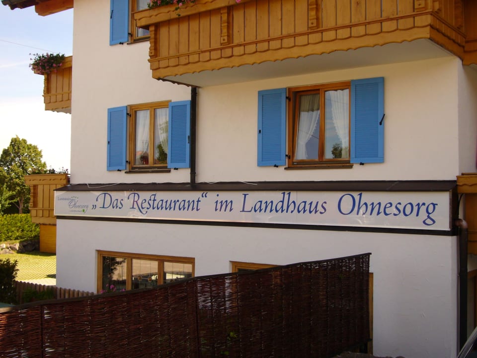 Restaurantansicht von außen Landhaus Ohnesorg