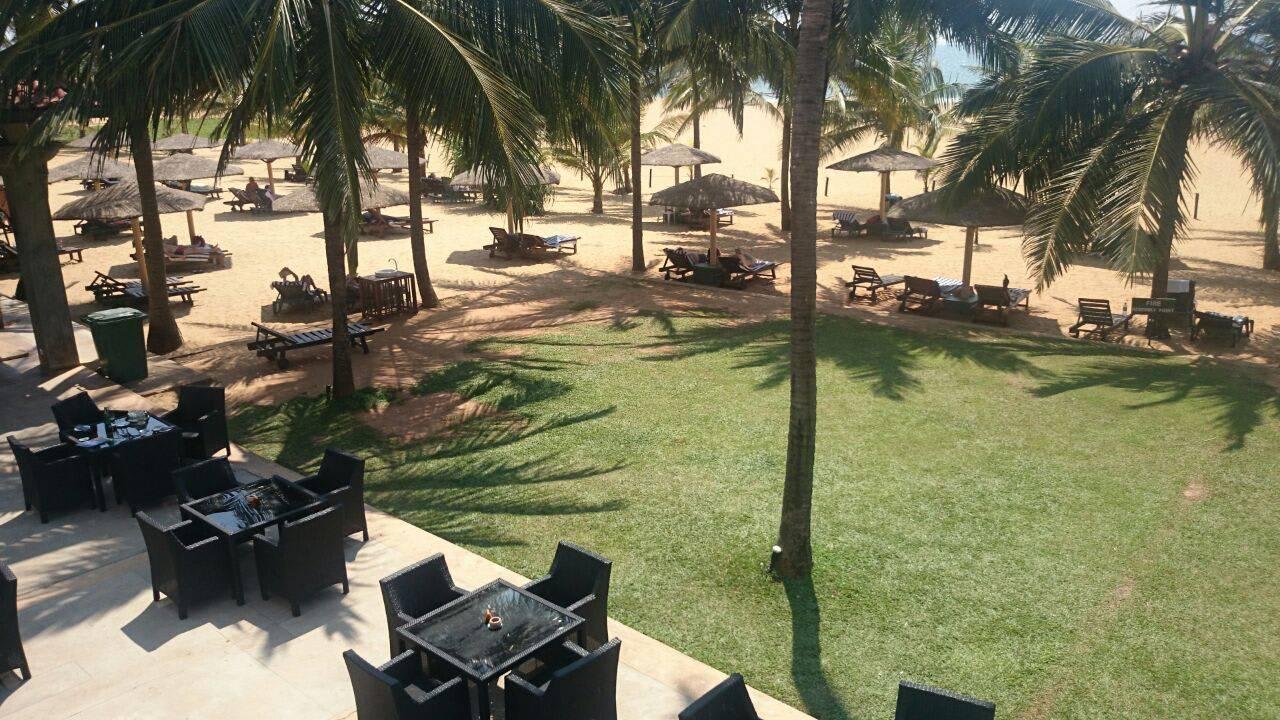 Nochmal Blick aus Zimmer 117 Goldi Sands Hotel