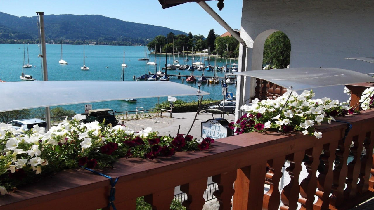 Von der Terrasse aus Hotel Fischerstüberl am See