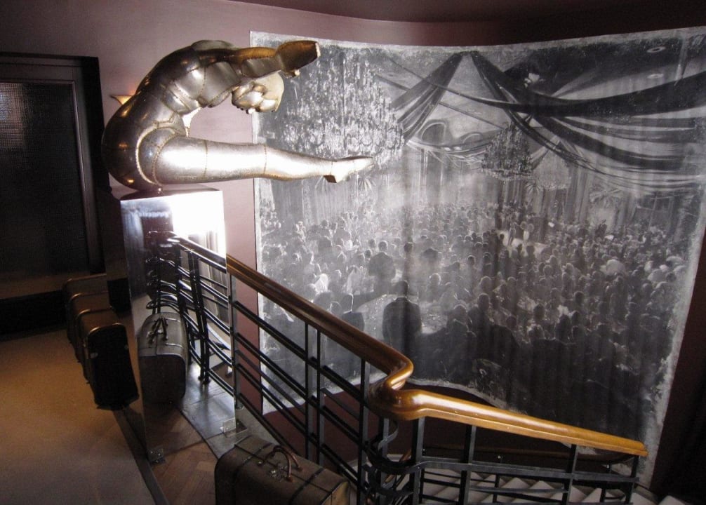 Stairs from 3rd floor lobby Hotel St. Petersbourg