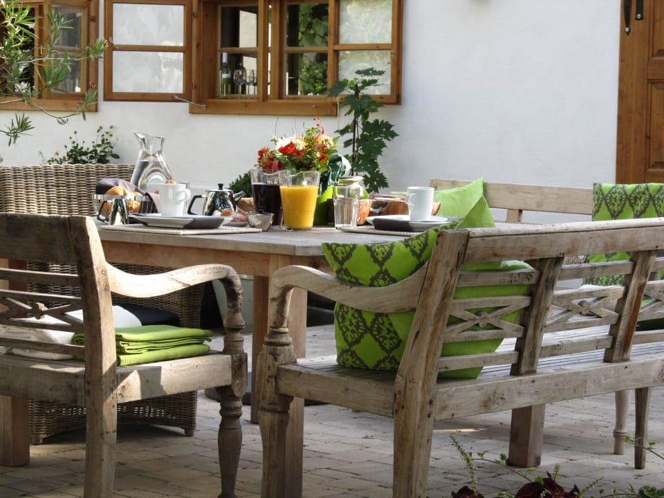 Sitzterrasse Ferienwohnungen Gangl