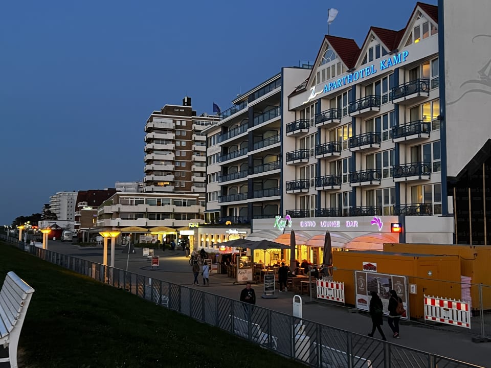 Außenansicht Strandhotel Duhnen / Aparthotel Kamp