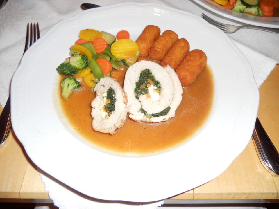 Hauptgang Abendmenü Kräuterhotel Hochzillertal