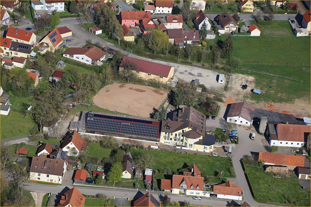 Luftaufnahme Altmühlsee Annäherung Reiterhof Hotel Reiterhof Altmühlsee
