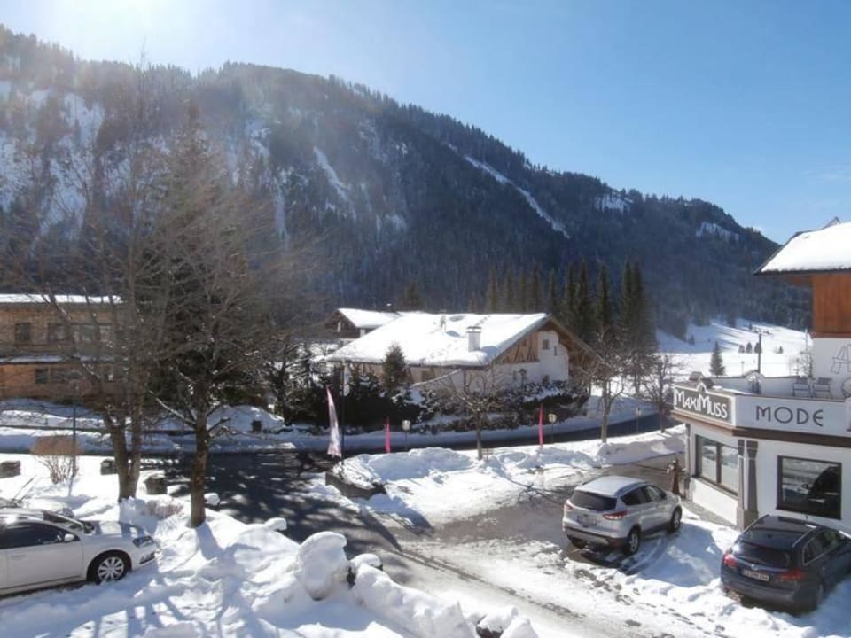 Blick vom Balkon Alpina Appartements