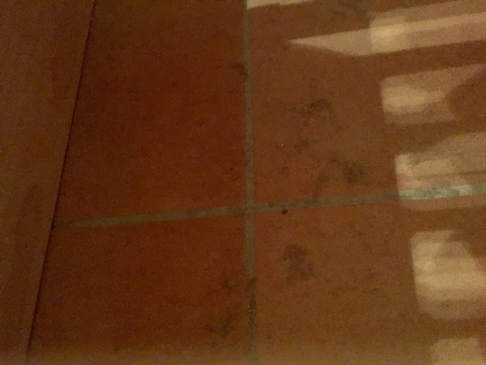 Schmutz auf dem Boden unterm Bett  Hotel Zur Post