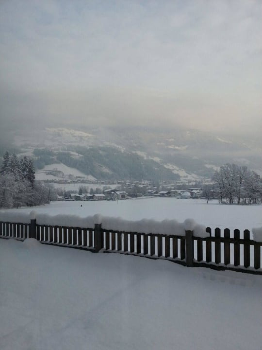 Blick aus dem Ruheraum der Sauna Pension Wiesenhof