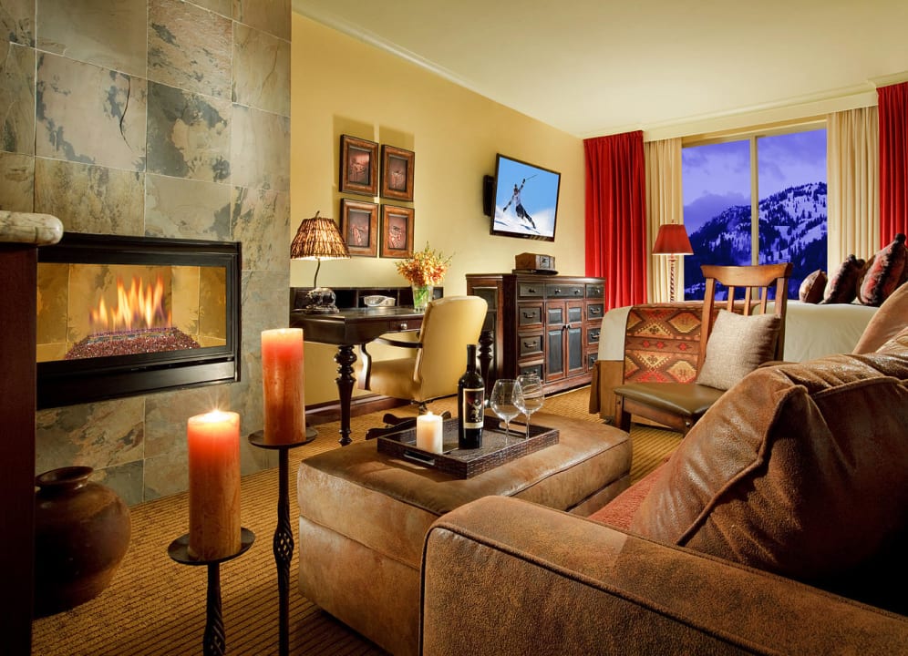 King with Fireplace The Lodge At Jackson Hole