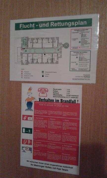 Fluchtplan Stadt-gut-Hotel Fronveste - Das Alte Knasthaus