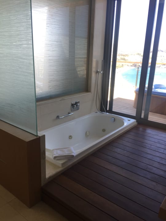 Deluxe Room Badezimmer Lindos Blu, Luxury Hotel & Suites - Adults only