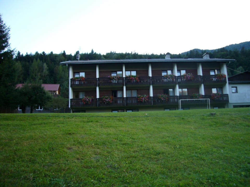 One of the other 2 buildings, from the garden  Hotel Staberhof