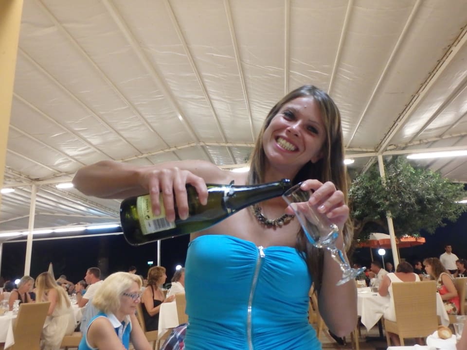 Nicole le jour du départ MClub Lipari