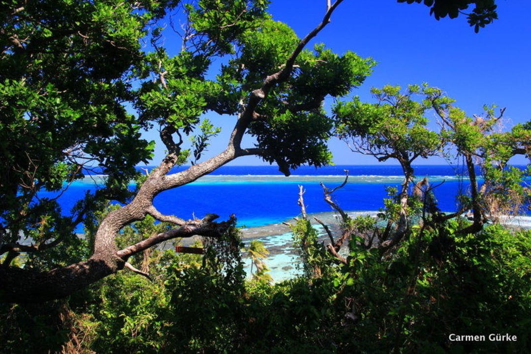 Ausblick vom Berggipfel Hotel Matamanoa Island Resort