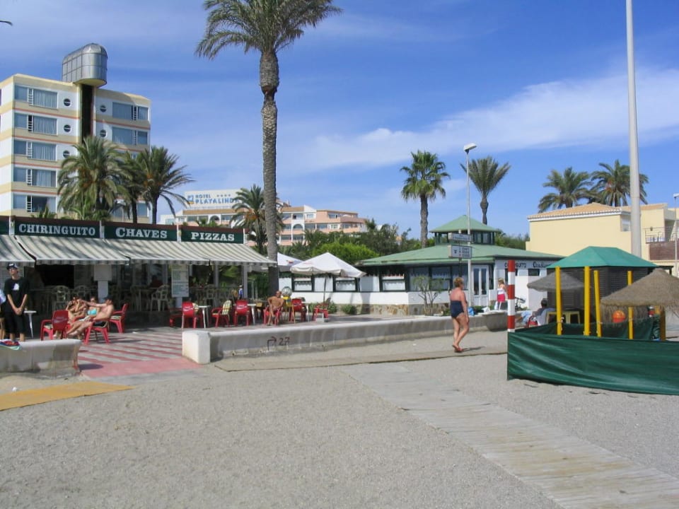 Blick vom Strand Playalinda Hotel