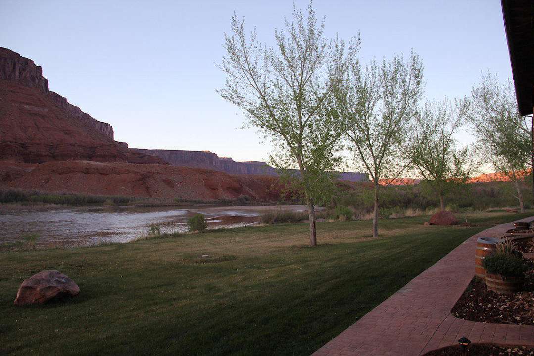 Blick von der Terrasse auf den Colorado River Sorrel River Ranch Resort & Spa