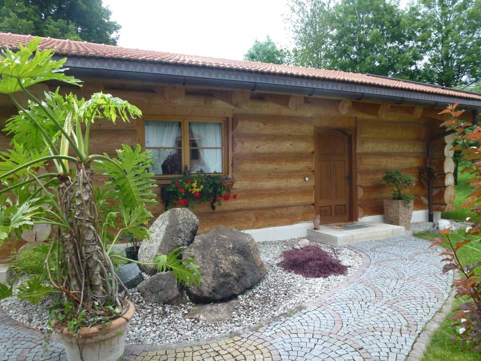 Eingang Blockhaus Katharinenhof Lenggries
