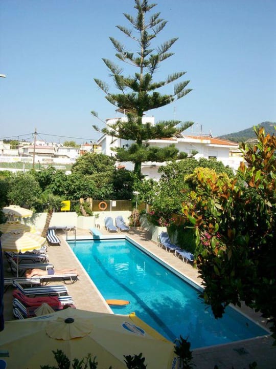 Blick vom Balkon Hotel Anseli