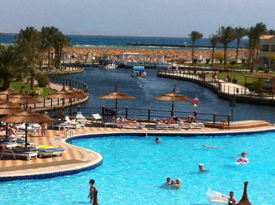 Ausblick zum Meer Pickalbatros Dana Beach Resort - Hurghada