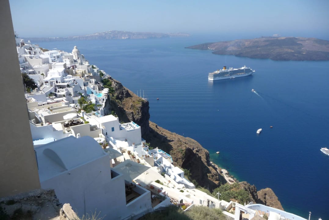 Blick auf die Caldera Hotel Agali Houses