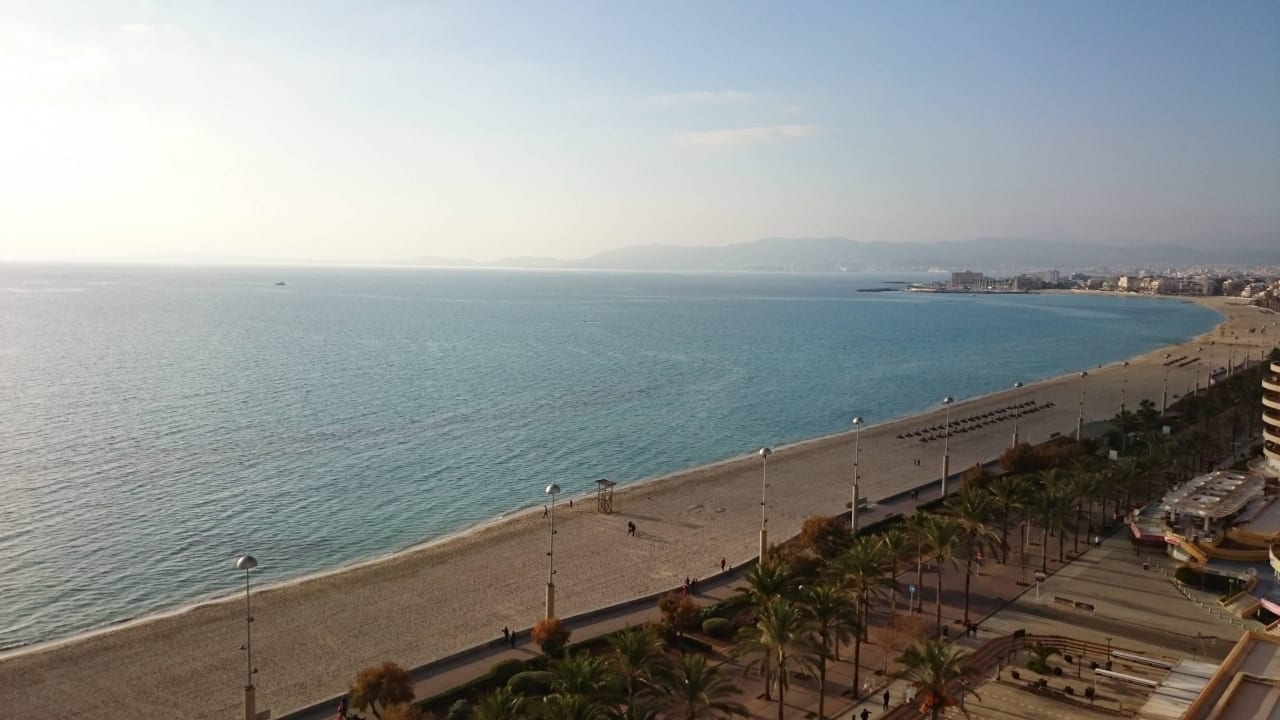 Blick aus dem 12-ten Stock allsun Hotel Pil-lari Playa