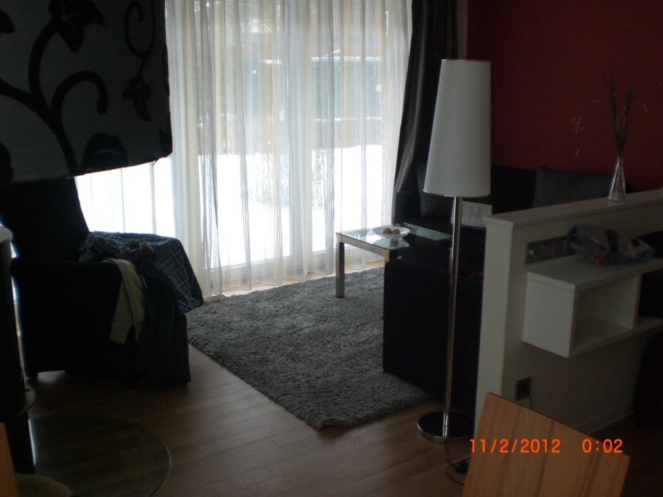 Sofaecke mit Ofen Suitenhotel Idyll Heckenrose