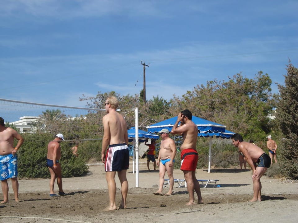 Beachvolleyball am Strand Mitsis Rodos Village