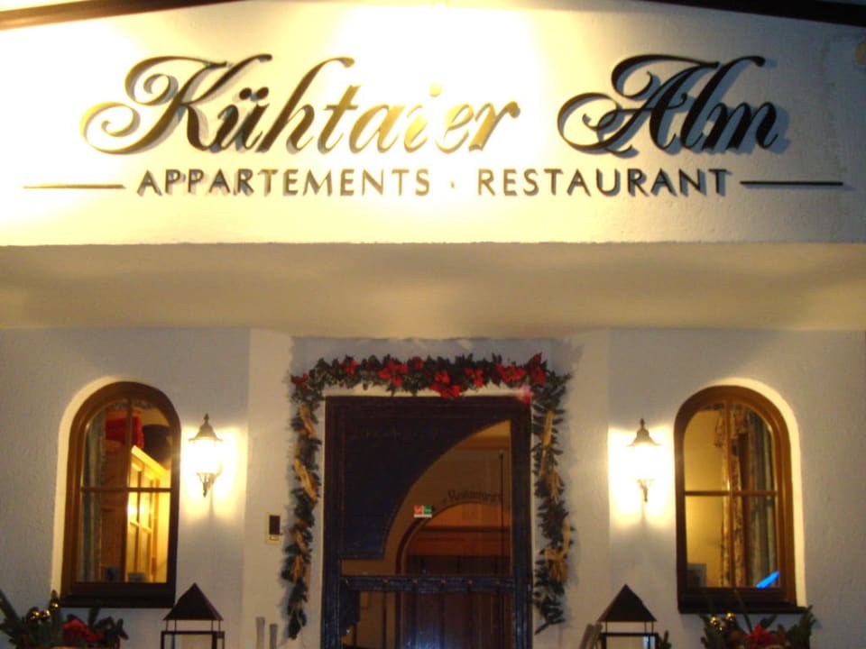 Eingang der Kühtaier Alm Appartements Kühtaier Alm