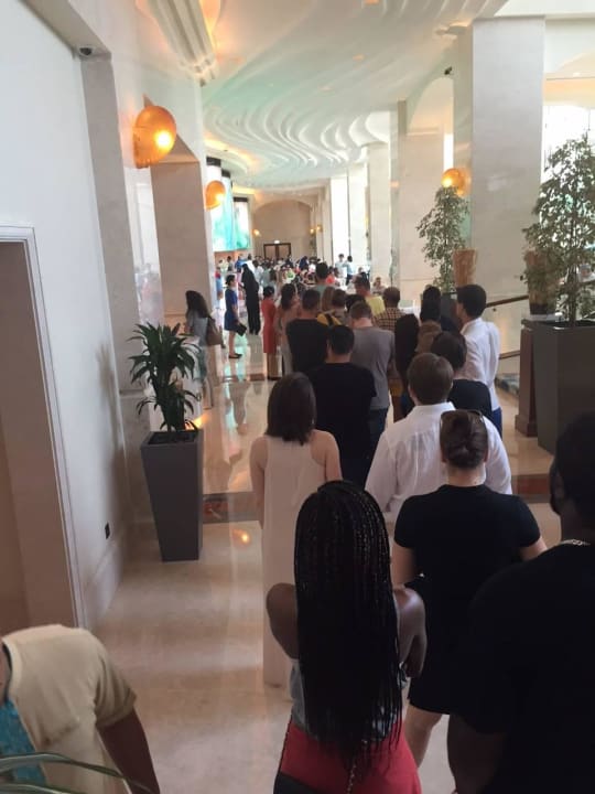 The line got longer and longer The St. Regis Saadiyat Island Resort, Abu Dhabi