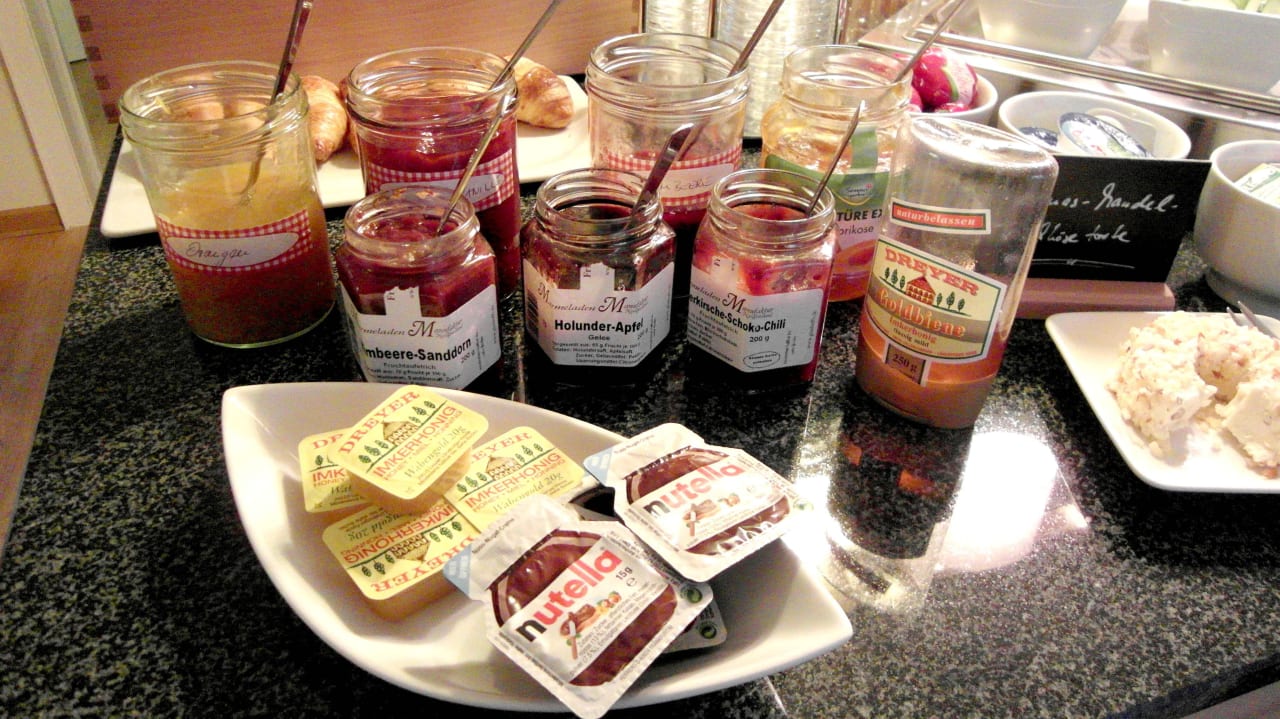 Marmeladenauswahl Hotel Garni DünenNest