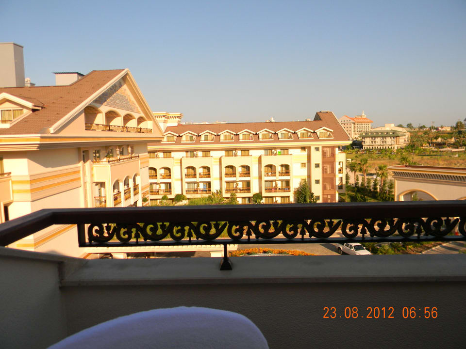 The frontside of the hotel taken from the balcony Diamond Excellence Resort & Spa