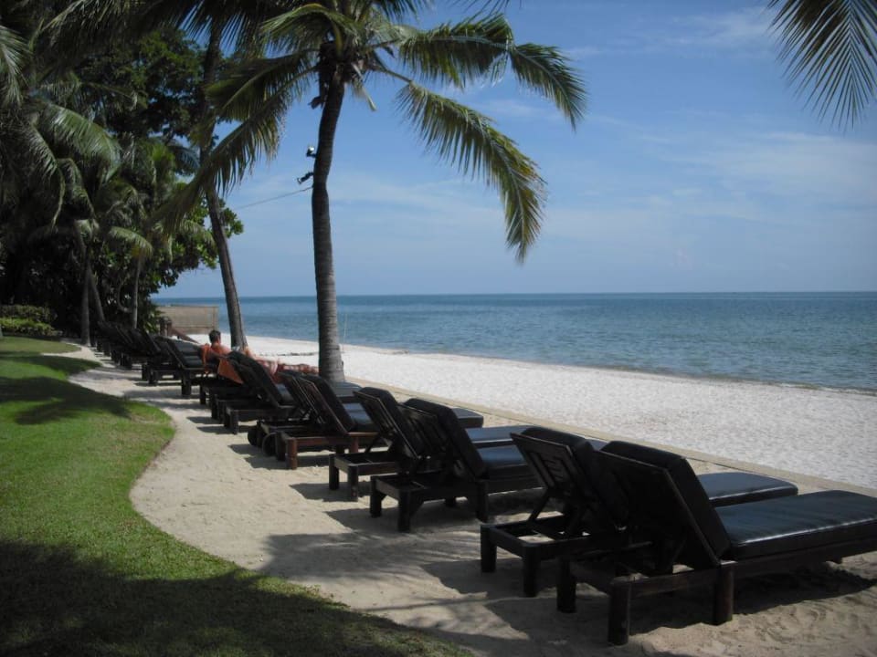 Strand oberhalb der Kaimauer Anantara Hua Hin Resort