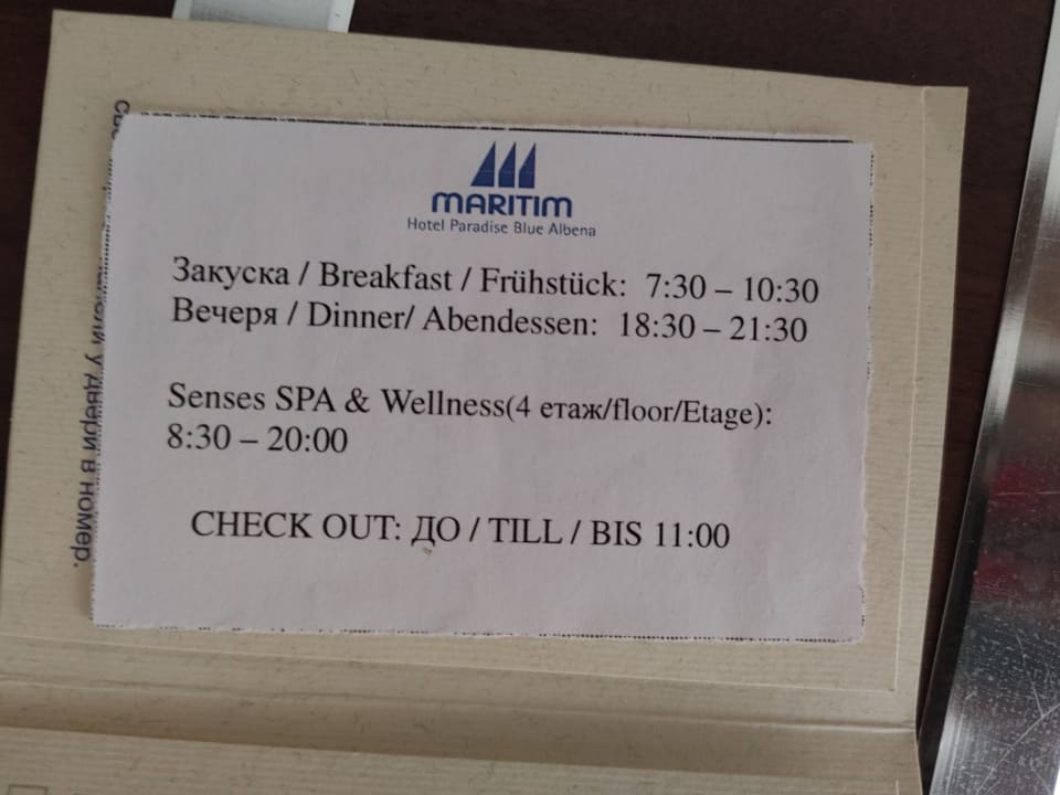 Gastro Maritim Hotel Paradise Blue Albena
