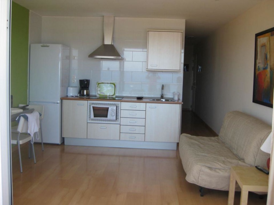 Wohnzimmer vom Balkon aufgenommen Apartamentos Horizonte