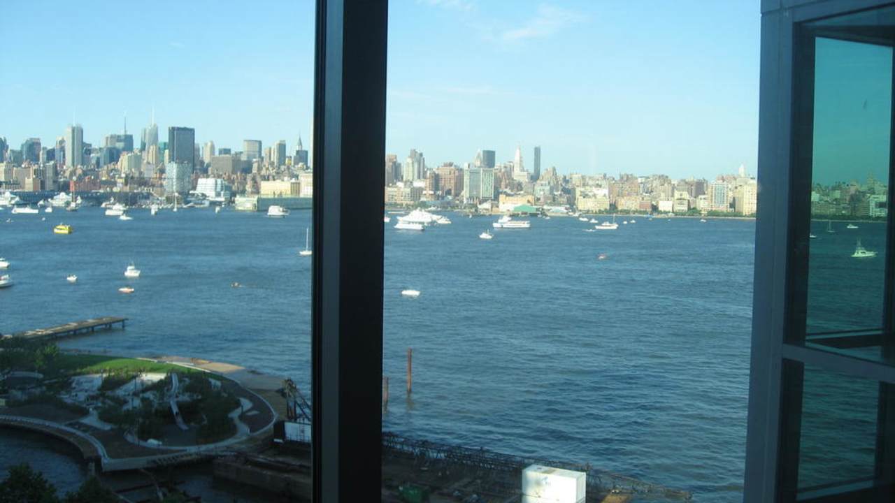 Blick auf Hudson W Hotel Hoboken
