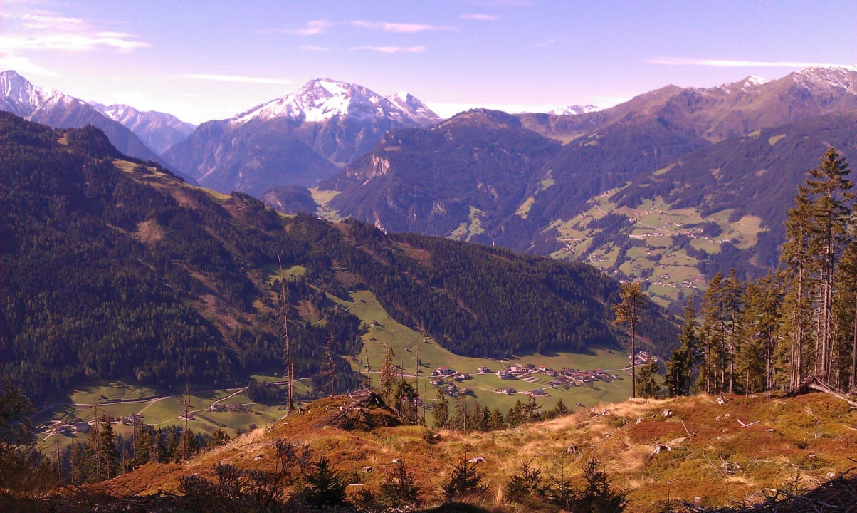 Blick auf dem Weg zum Kreutzjoch Apartments Alpenkönig