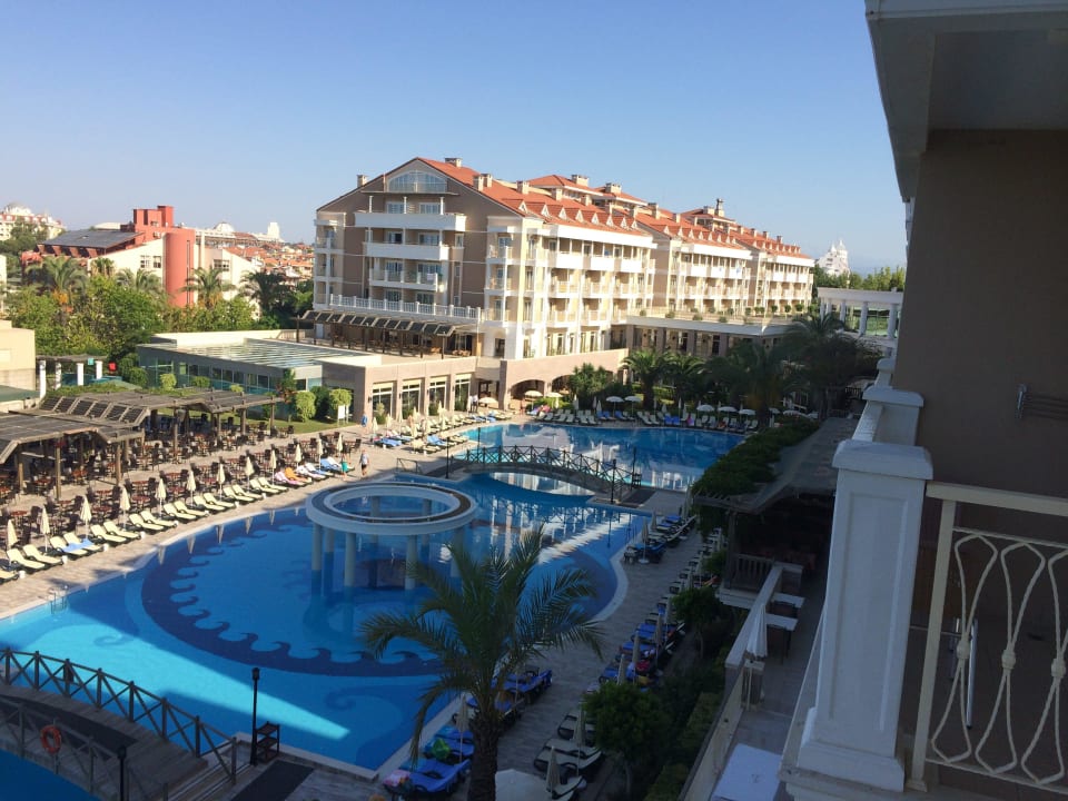 Poolanlage aus unserem Zimmer Trendy Aspendos Beach Hotel