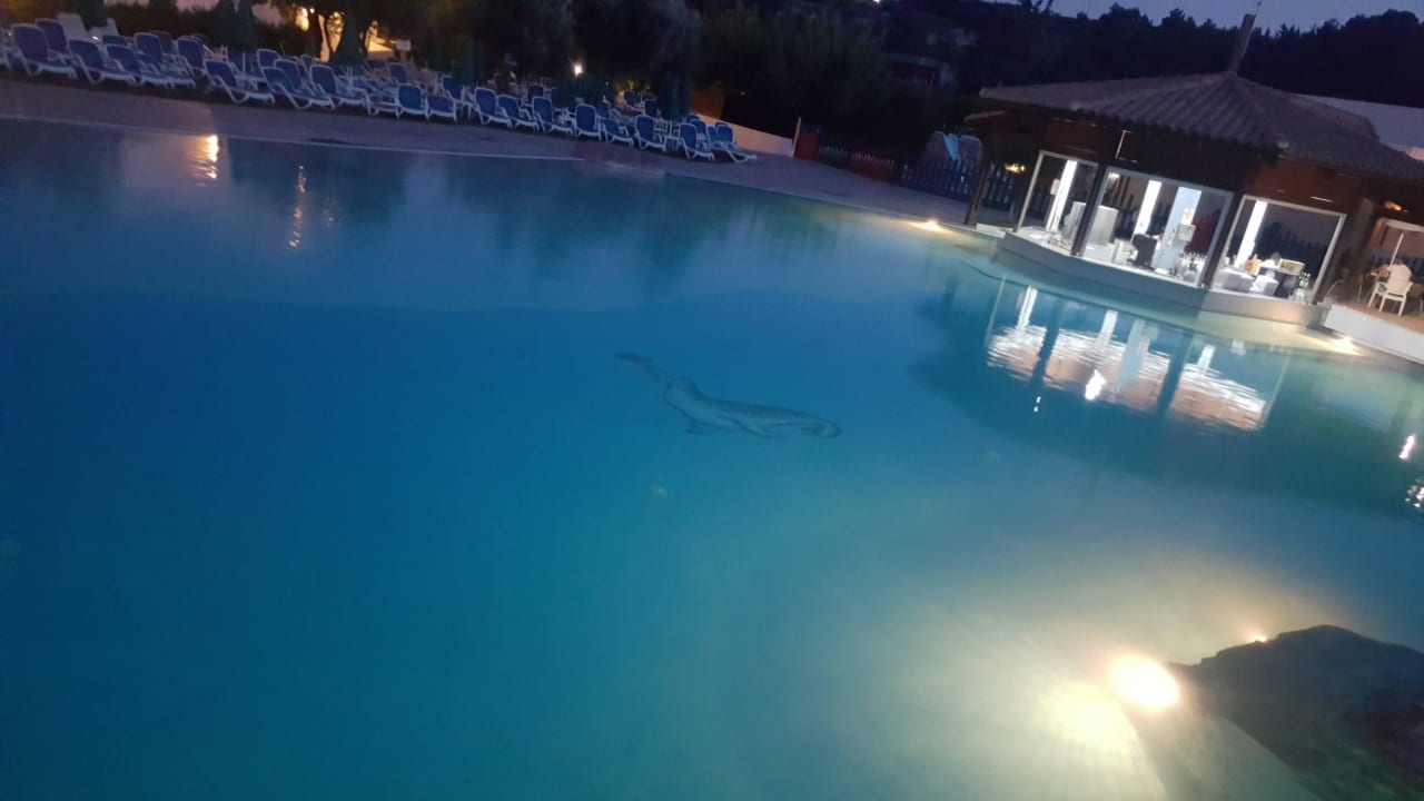 Blick auf die Poolbar von der Brücke Cyprotel Faliraki
