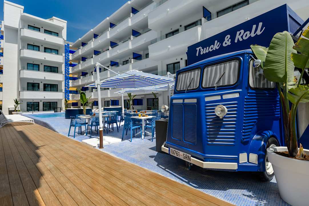 Außenansicht Apartamentos Vibra Jabeque Blue