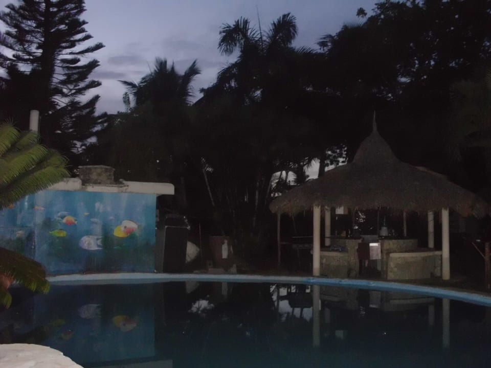 Pool am Abend Das kleine Paradies Apartments