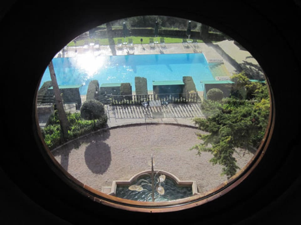 Ausblick vom Bett des Zimmers 33 Gran Hotel Son Net