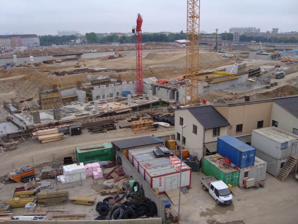 Baustelle beim Hotel Premier Inn Wien City Hauptbahnhof