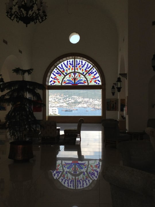 Ausblick vom Empfangsbereich Salmakis Resort & Spa