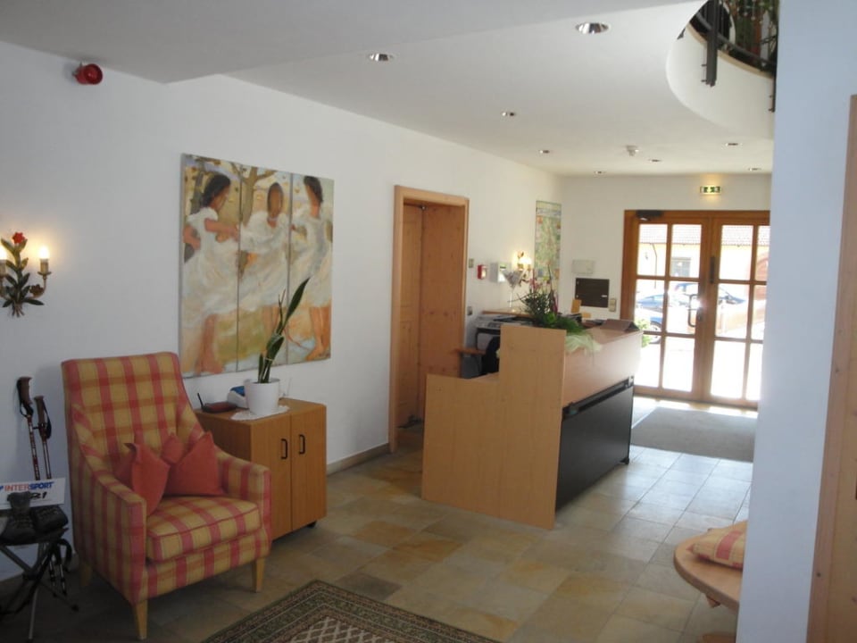 Eingangsbereich mit Rezeption Hotel Gasthof Süßer Grund