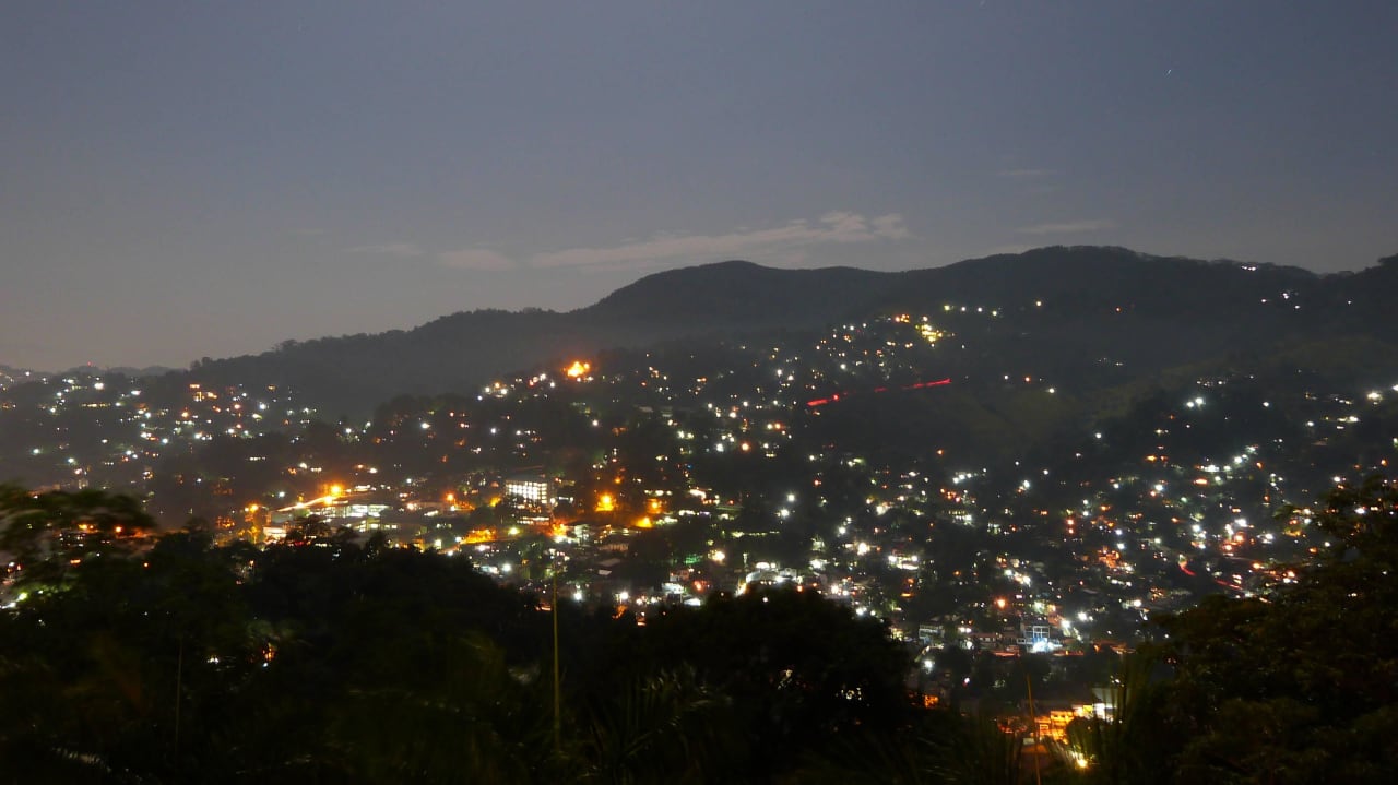 Toller Blick auf Kandy Hotel Topaz