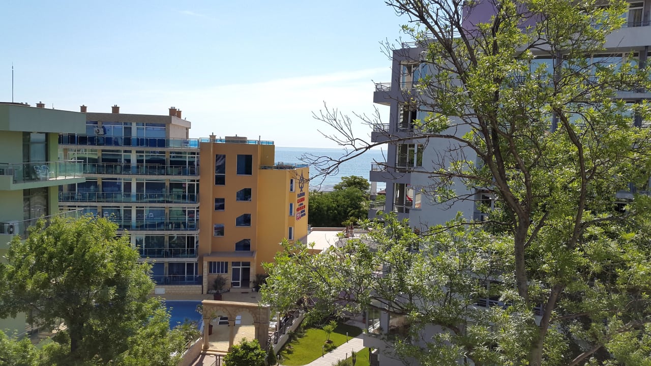 Ausblick vom Balkon Sentido Neptun Beach
