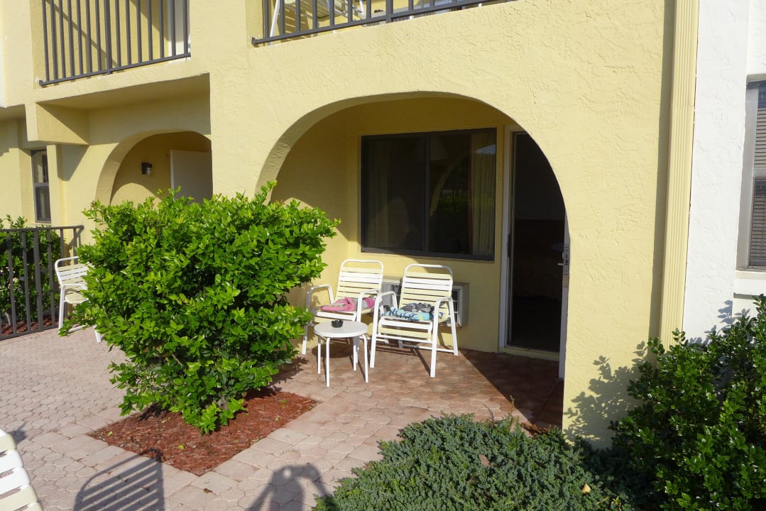 Blick auf die Terrasse Casa Loma Motel on the Waterfront