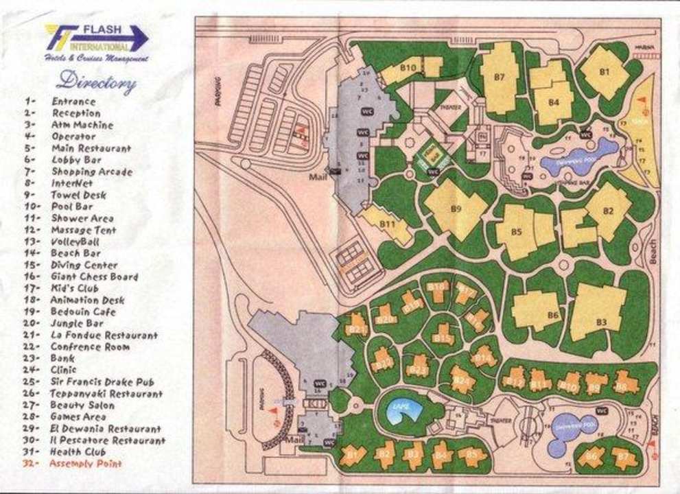 Plan des Hotels Charmillion Sea Life Resort