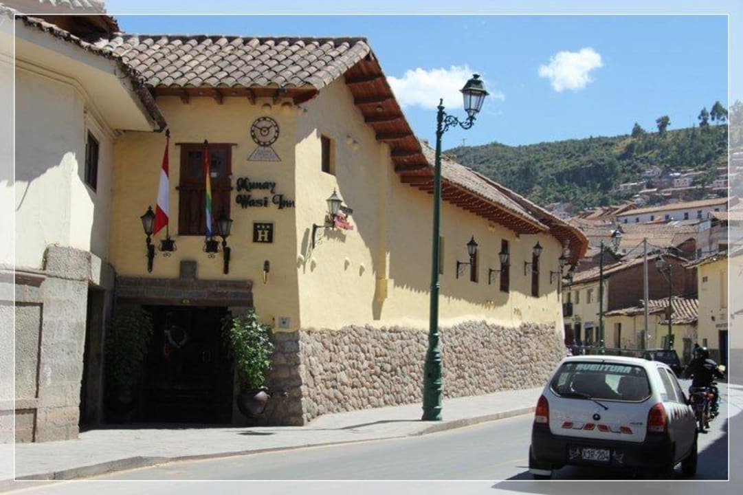 Hoteleingang Munay Wasi Inn